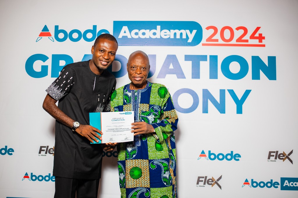 Abode Associates graduates with certificates